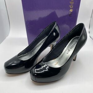 Madden Girl Black Patent Leather round toe Pumps StyleGetta Size 6